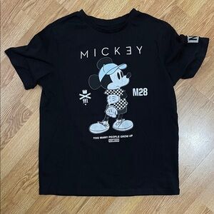 Disney Black Mickey Mouse Short Sleeve Tee